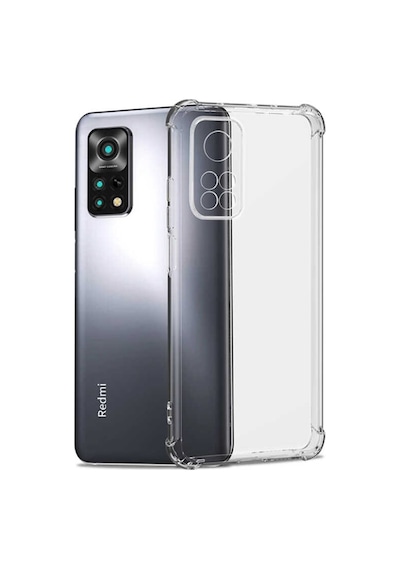 Zore Redmi Note 11 Global Kılıf Omsy Kamera Korumalı Nitro Anti Shock Silikon - Renksiz