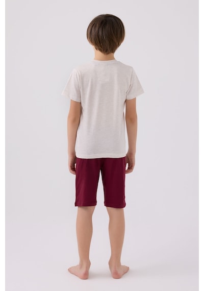 U.S. Polo Assn. U.s. Polo Assn Light Blue Bordo Erkek Çocuk Bermuda Takım 5274-43529 Bordo