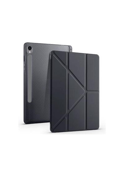 Samsung Galaxy Uyumlu Tab S9 Fe X510 X516 Kılıf Kalem Bölmeli Trifolding Case