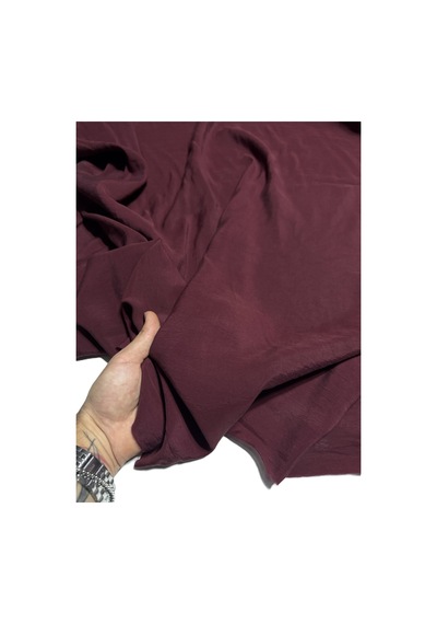 Premium Modal Cupro Kumaş En 150 Cm Yumuşak Ve Dökümlü Bordo