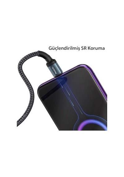 60w Hasırlı Type-c To Type-c Pd Hızlı Şarj Kablosu, 1.2 Metre Diğer