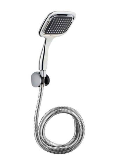 Hubrendy Tekno Siyah Duş Seti El Duşu Başlığı Spiral Hortum Ve Duvar Askısı Banyo Duş Seti Diğer