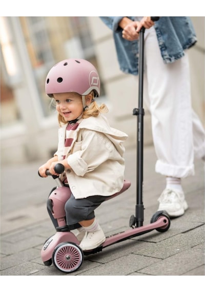 Scoot And Ride Push And Go Ebeveyn Kontrollü Çocuk Scooter Wildberry 240527-00069