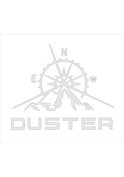 Sticker Usta Off Road Duster 4x4 Offroad Sticker 00873 Siyah 30 X 36 Cm