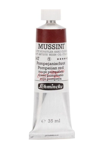 Schmincke Mussini Artist Yağlı Boya 35 ML Seri 1 647 Pompeiian Red