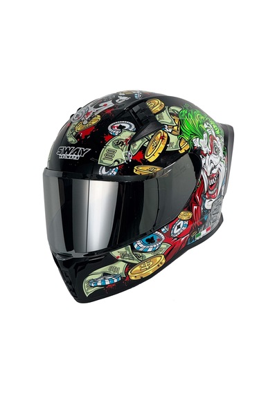 Sw 869 Full Face Kask Grey Gren L Çok Renkli