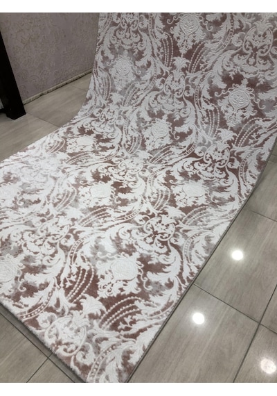 Dinarsu Halı Divina 150X233 Dı-005 Pudra Pembe Beyaz 4 M2 Halı !