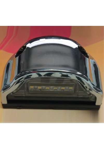 6 Ledli Krom Üniversal Plaka Lambası 12/24 Volt