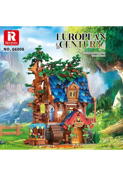 Reobrix 66008 Ağaç Evi Yaratıcı Yapı Blok Seti Building Blocks Tree House - 2566 Parça