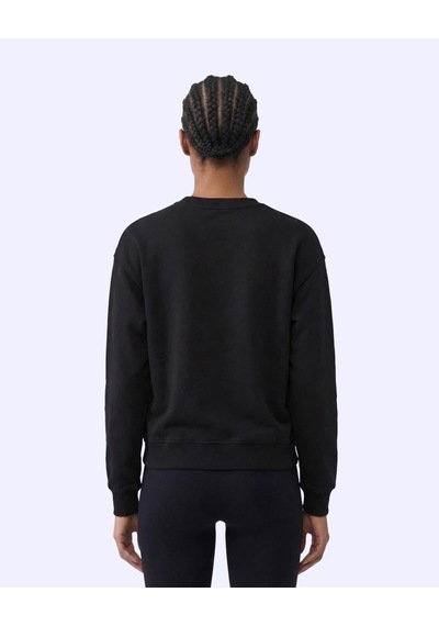 Kappa Milas Crewneck Kadın Siyah Comfort Sweatshirt