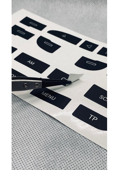 A3 S3 8p Uyumlu Radio Teyp Sticker Etiket Tamir Kiti 1 Adet