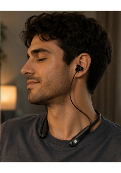 Bluetooth 5.3 Boyun Askılı Kulaklık Düşük Gecikmeli Manyetik Tasarım - Lisinya