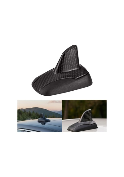 Karbon Fiber Desenli Oto Anten Süs Köpekbalığı Shark Araba Araç Dekoratif Süs Anteni Üniversal Ps-242