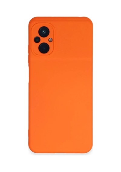 Xiaomi Poco M5 Kılıf Nano İçi Kadife Silikon - Turuncu 0.2M-Çok Renkli