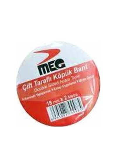 Meg Çift Taraflı Köpük Bant 18 Mm X 2 M- 25'li Paket Diğer