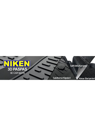 Honda Civic Fc5 Uyumlu 3D Havuzlu Paspas 2016+ Niken