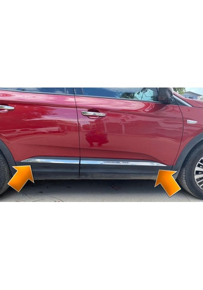 Opel Grandland X Krom Yan Kapı Çıtası 4 prç. 2017 sonrası Paslanmaz Çelik