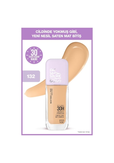 Maybelline New York Super Stay Lumi Matte Fondöten 132 Natural Beige