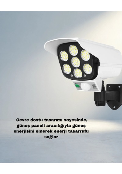 Hareket Sensörlü Güneş Enerjili Dış Mekan Güvenlik Lambası