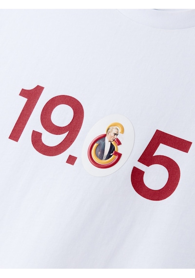 Gsstore Galatasaray Erkek Ata 1905 T-shirt E251276 Beyaz