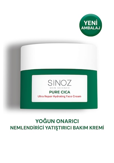 Sinoz Pure Cica Tahriş Olmuş Hasarlı Ciltlere Özel Bakım Kremi 50 ML