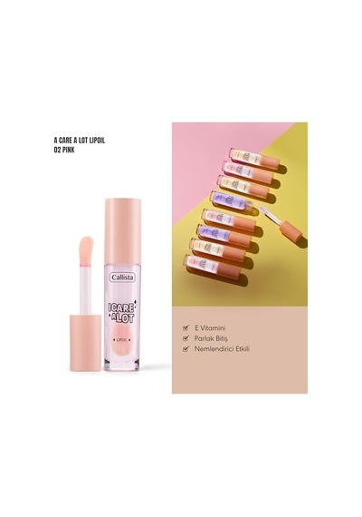 Callista I Care A Lot Lip Oil 02 Strawberry Nemlendirici Dudak Yağı 15837723