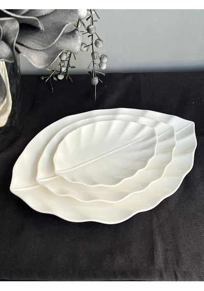 Pera 30 Cm Leaf Sunum Tabağı