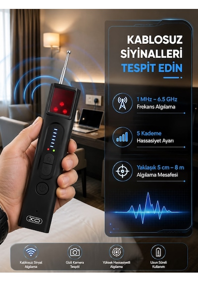 Profesyonel Gizli Kamera Ve Kablosuz Sinyal Dedektörü - Lisinya