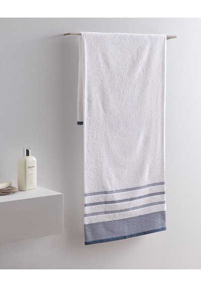 Madame Coco Luth Pamuklu Banyo Havlusu - Lacivert/mavi - 70x140 Cm 8684427297872 Çok Renkli