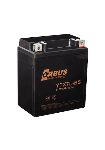 Orbus 12 V 7 Amper Elektrikli Karbon Bisiklet Aküsü Ytx7l-bs-178426 Diğer