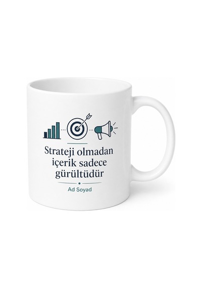 Pazarlama Stratejisti Tüketici Davranışı Reklam Marka Konumlandırma Kupa Hediye Beyaz / Çok Renkli