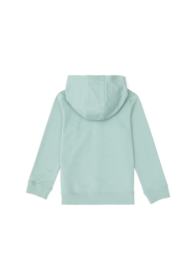U.S. Polo Assn. Kız Çocuk Su Yeşili Fermuarlı Basic Sweatshirt 50296390-VR048