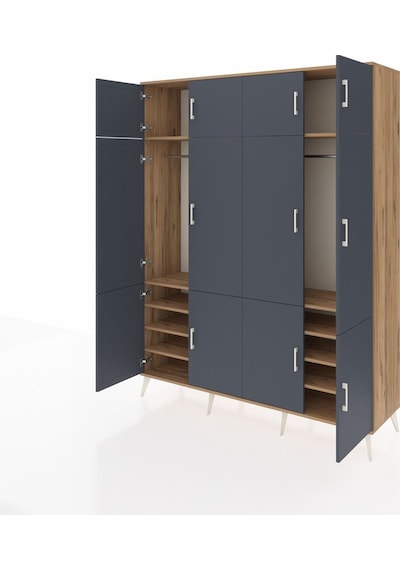 Hyperion Gardrop 10 Raflı 12 Kapaklı 2 Askılı 176x44x221 Çam-antrasit/çam Antrasit/çam Hyperion Gardrop 10 Raflı 12 Kapaklı 2 Askılı 176x44x221 Çam-antrasit/çam Antrasit/çam