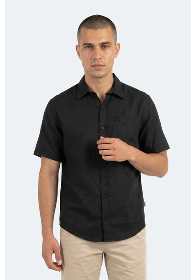 Slazenger Kırtıda Erkek Siyah Gömlek