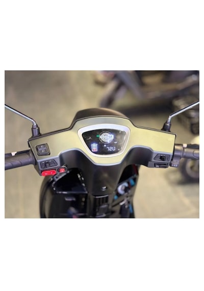 Motolüx Latte 6 Akülü Elektrikli Motosiklet Yeşil Renk Yeşil