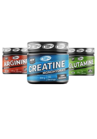 Fitnes Paketi- Creatin 300 Gr./arginine 120 Gr./glutamine 120 Gr. Aromasız