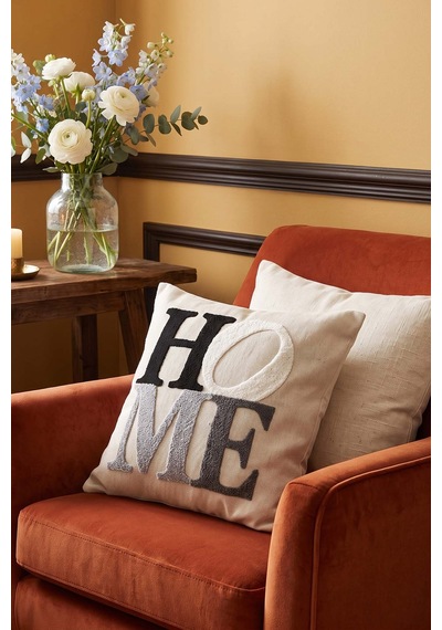 Home Yazılı Punch Dekoratif Kırlent Kılıfı Çok Renkli