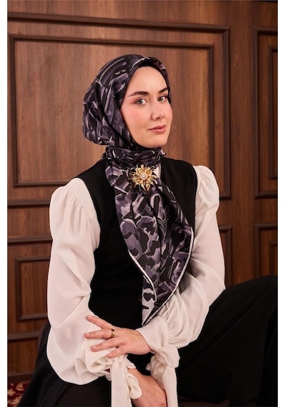 Silk Home Tivil Saf İpek 11491 - 09 Siyah Doku Desen siyah