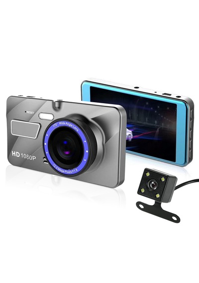 4" Ips Ekran Dual Lens Full Hd 1080p 170 Derece Görüş Açısı G Sensör Araç İçi Kamera