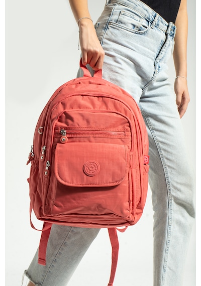 Nemo Bags Yavruağzı Unisex Okul Çantası, Crinkle Su Geçirmez Kumaş, Laptop Seyahat Sırt Çantası, 24 Lt, 40x30cm Diğer