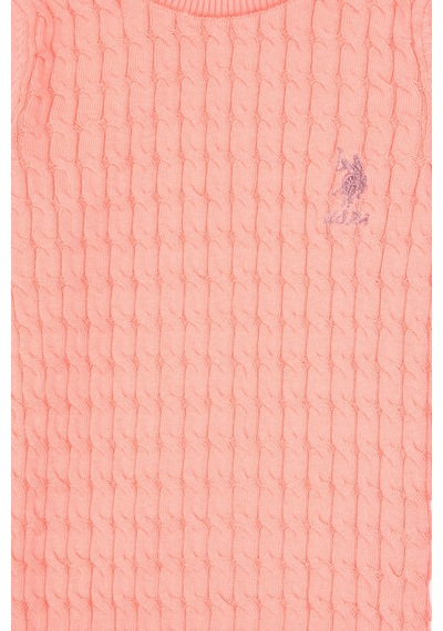 U.s. Polo Assn. Kız Çocuk Kazak /triko 50313060-vr105 Neon Pembe//neon Pınk