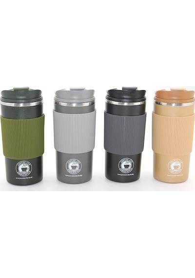 Zenvia 500ml Paslanmaz Çelik Termos Mug - Sızdırmaz Kapaklı Çift Katmanlı Termos Alk3133 Znv2026 Çok Renkli