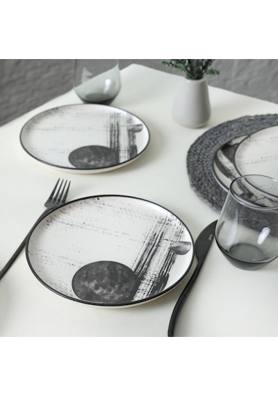 Shadowy Nordic Pasta Tabağı 22 Cm 6 Adet 21783 Çok Renkli