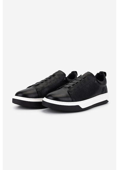 Valmenti Erkek Hakiki Deri Siyah Floter Sneakers & Spor Ayakkabı 1212 2505 Erk Ayk Y26 Sıyah Fltr