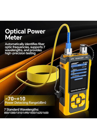 Noyafa Nf-8518 Çok Fonksiyonlu Ağ Ve Fiber Test Cihazı Opm, Poe, Vfl, Cat6