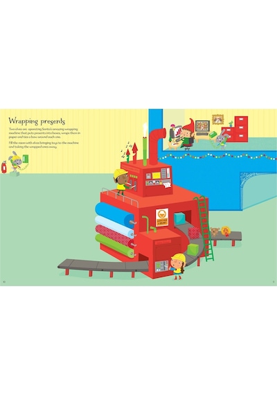 Santa's Elves Sticker Book Usborne