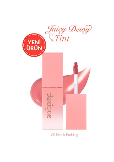 Dasique Yoğun Parlaklık Ve Canlı Renkler Sunan Kalıcı Tint Juicy Dewy Tint 09 Peach Pudding 09 Peach Pudding