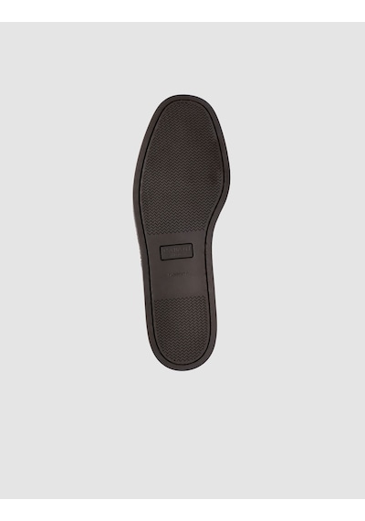 Cabani Kylavex Kahverengi Hakiki Deri Bağcıklı Loafer Ayakkabı