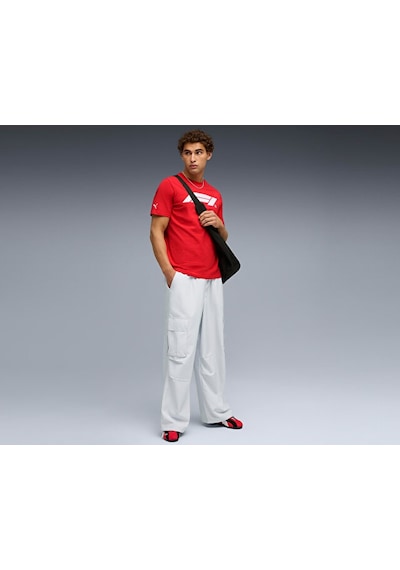 Puma F1 Ess Logo Tee 180g Erkek Günlük Tişört 63326403 Kırmızı Kırmızı