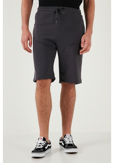 Buratti Belden Bağlamalı Pamuklu Cepli Regular Fit Erkek Short 5908047 Antrasit